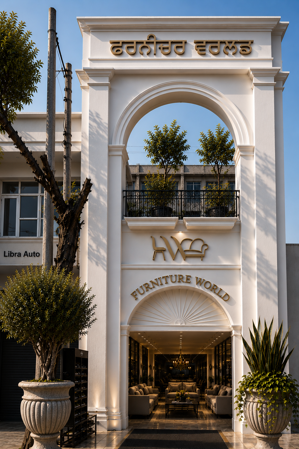 Furniture World Nabha Premium Showroom Entrance